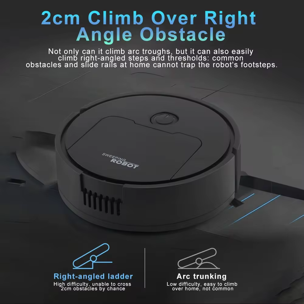 Fully Automatic 3-In-1 Sweeping Robot | Black