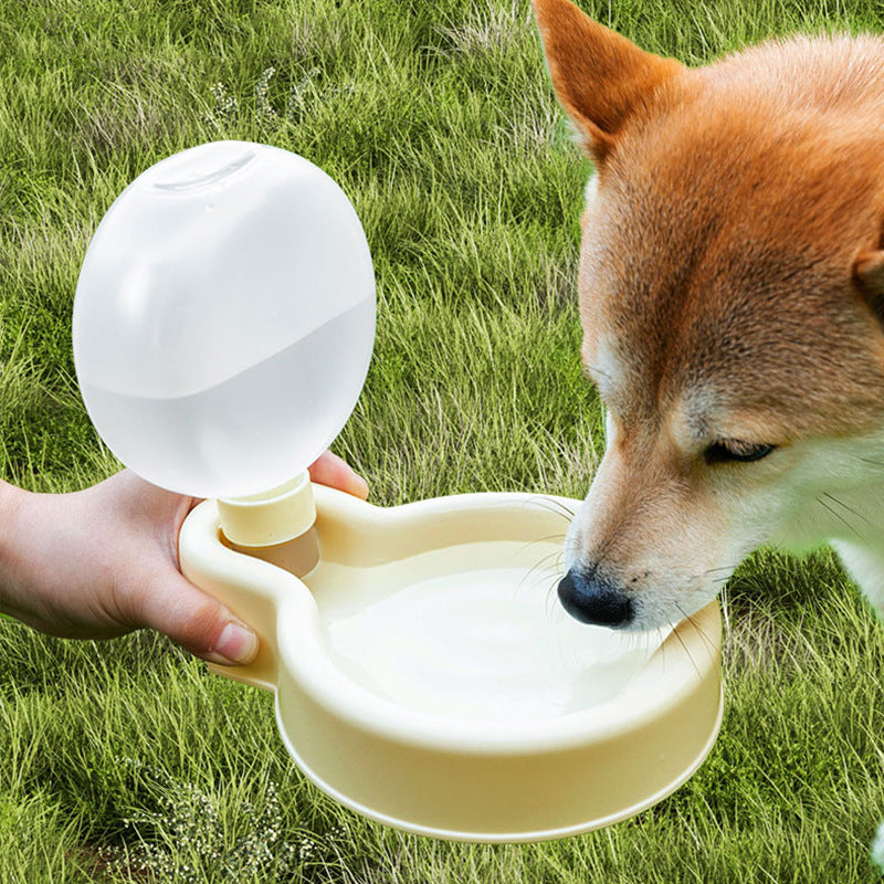 Portable 500ml Pet Water Bottle – Foldable Travel Bowl for Dogs & Cats