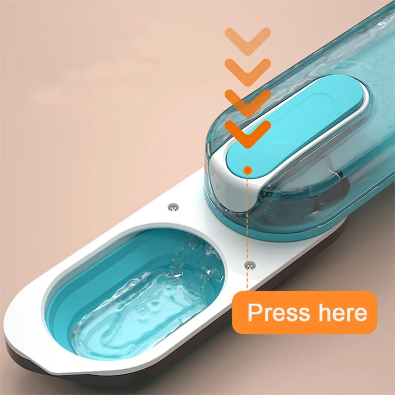 ortable Foldable Dog Water Bottle – Leak-Resistant Travel Dispenser