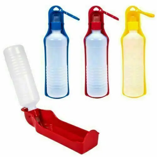 Portable Pet Water Bottle with Lanyard – Travel Hydration Bottle for Dogs